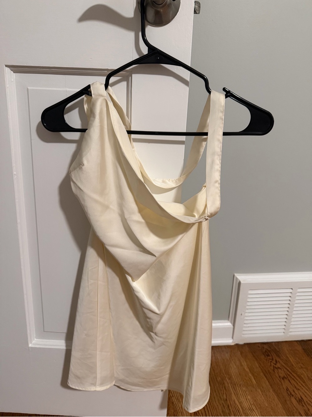 Peppermayo One-Shoulder Cream Dress